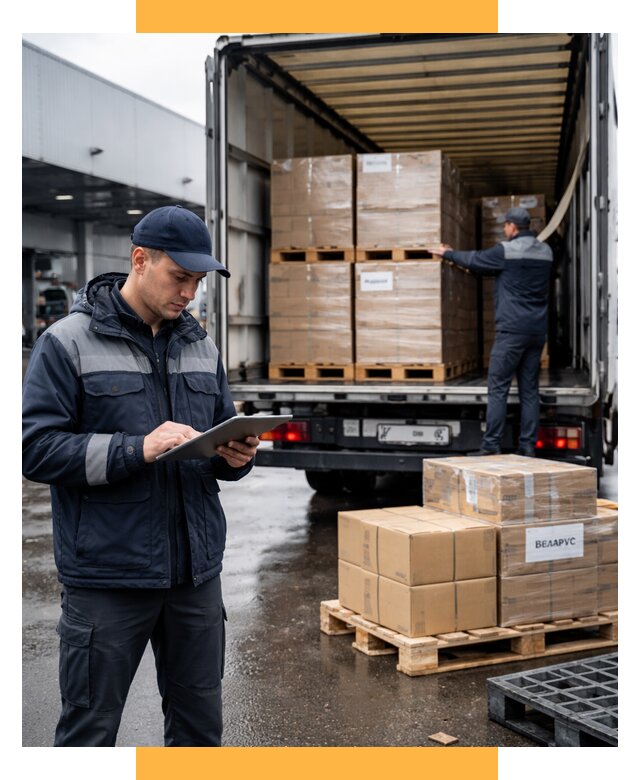 Доставка грузов из Беларуси от 15323 р. логистика СетСервис-Ртщ